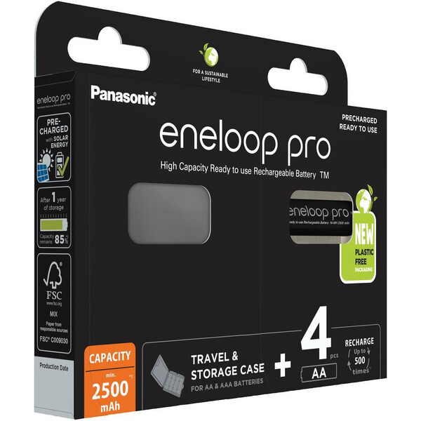 Panasonic Eneloop Pro AA 4ks 3HCDEC4BE Černá