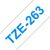 Brother TZe-263 páska modrá na bílém 36 mm - Pásky pro štítkovače