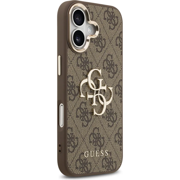 Guess PU Leather 4G Metal Logo Gold Frame MagSafe kryt iPhone 17 hnědý - Pouzdra - Obrázek 43e759c94000449e8ffc22f5d0505285