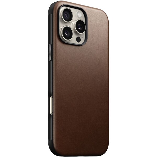 Nomad Modern Leather Case MagSafe iPhone 16 Pro Max hnědý