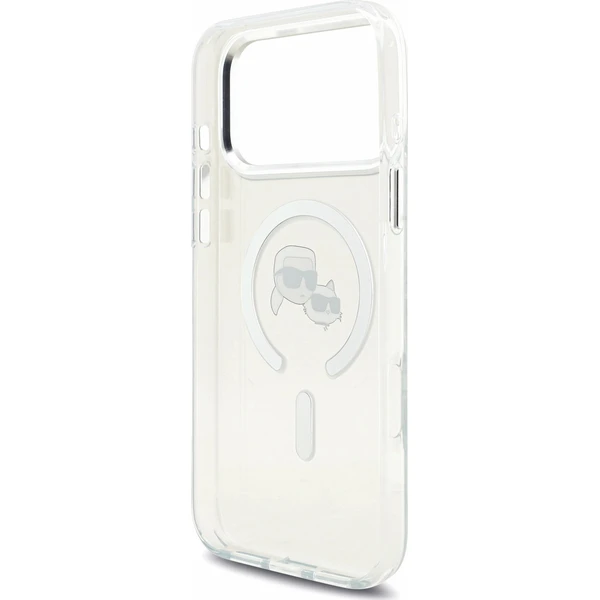 Karl Lagerfeld IML K&CH Heads Metal Frame MagSafe kryt iPhone 18 Pro Max bílý - Pouzdra - Obrázek 442a86d3d4a341f2912fb76f03f9d9e0