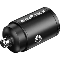 RhinoTech Mini nabíječka do auta USB-C + USB-A, 30W černá - Nabíječky