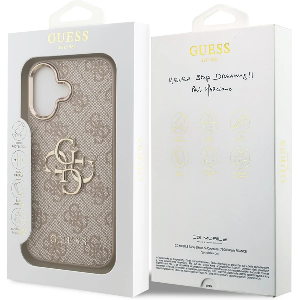 Guess PU Leather 4G Metal Logo Gold Frame MagSafe kryt iPhone 17 růžový - Pouzdra - Obrázek 4466489b9f7240b1bc135300413fb98e