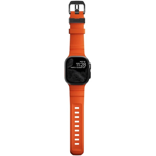 Nomad Rocky Point Band řemínek Apple Watch 49/45/44/42mm černý/oranžový - Řemínky - Obrázek 446e131466054819b02bf9da6d213783
