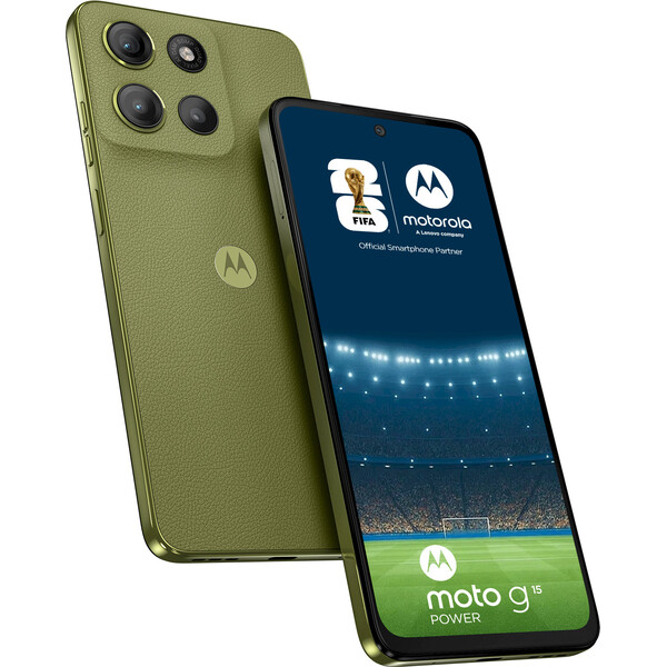 Motorola Moto G15 Power  8+256GB DS GSM tel. Iguana Green (Vegan Leather) Zelená