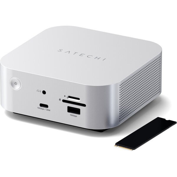 Satechi Thunderbolt 5 CubeDock with SSD Enclosure dokovací stanice (140W) stříbrná - Dokovací stanice - Obrázek 449be0105c224b07bea6c35bd6066d25