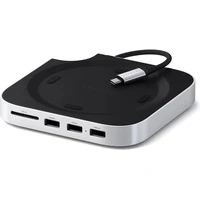 Satechi Mac Mini M4 Stand & Hub s SSD Enclosure bílý - USB huby