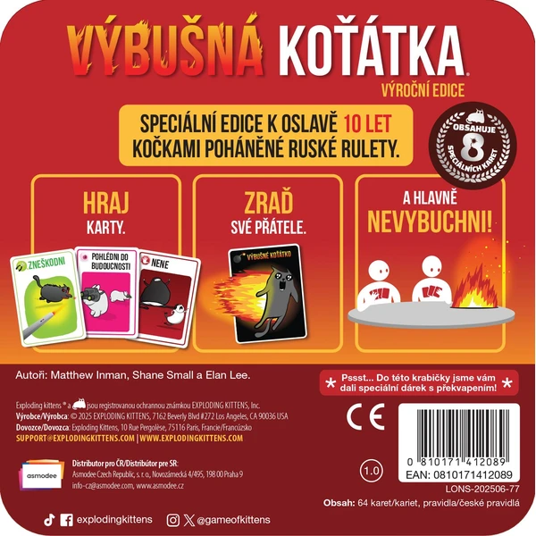 Výbušná koťátka: Výroční edice - Deskové hry - Obrázek 44DN000K01