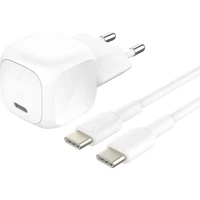 Belkin BOOST CHARGE™ 20W USB-C Power Delivery PPS nabíječka, 1m USB-C/USB-C kabel bílá - Nabíječky