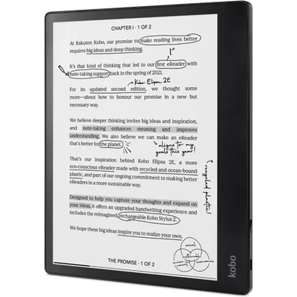 Kobo Elipsa 2E zápisník/čtečka černá + stylus - Čtečky elektronických knih - Obrázek 44PB000P01