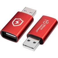 MicroConnect Safe Charge USB-A/USB-A redukce červená - Kabely a redukce