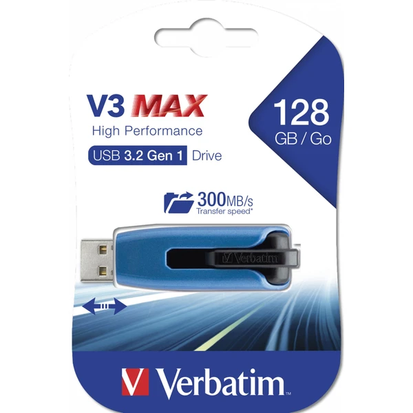 VERBATIM Flash Disk 128GB V3 MAX, USB 3.0, modrý - Flashdisky - Obrázek 44R2000P01
