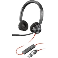 Poly Blackwire 3320 Headset + USB-C/A adaptér - Sluchátka
