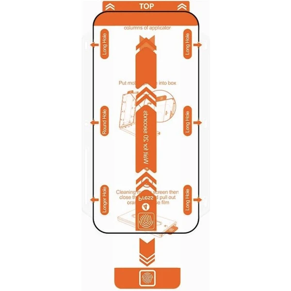 Mobile Origin Orange Screen Guard náhradní 2,5D ochranné sklo iPhone 15 Pro Max - Ochranné folie a skla - Obrázek 44W1000N01