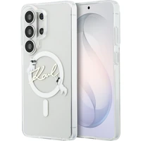 Karl Lagerfeld IML Choupette Karl Script Logo Magnetic kryt Samsung Galaxy S26 Ultra čirý - Pouzdra