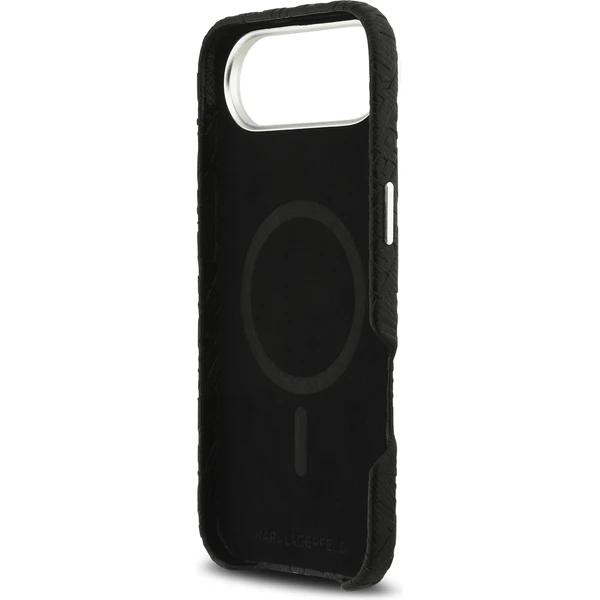Karl Lagerfeld Grained PU Repeated Logo MagSafe kryt iPhone Air černý - Pouzdra - Obrázek 44d68c8ad66a465dab0210533b38f32c