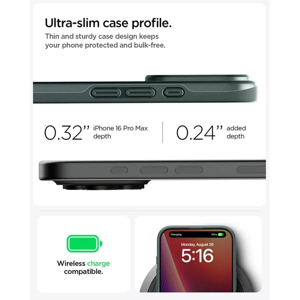 Spigen Thin Fit MagSafe kryt iPhone 16 Pro Max abyss green - Pouzdra - Obrázek 44de99d2b7ca42208b43d3af73d2b725