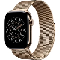 Apple Watch 49/46/45/44mm zlatý milánský tah M/L - Řemínky