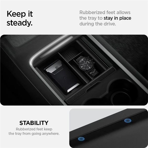 Spigen Center Console Organizer Tesla Model Y/3 černý - Vychytávky - Obrázek 451675e4840443a4924ee47c85f4d570