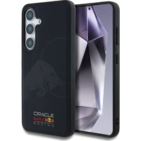 Red Bull Leather Meshed Debossed Logo MagSafe Zadní Kryt pro Samsung Galaxy S25 námořně modré - Pouzdra