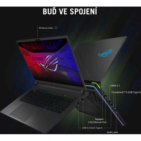 ASUS ROG Strix G18 (G815LW-NEBULA003W) RTX 5080 šedý - Notebooky - Obrázek 45MD000J01
