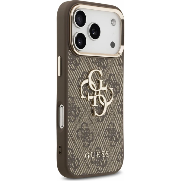 Guess PU 4G Metal Logo Strap kryt iPhone 18 Pro Max hnědý - Pouzdra - Obrázek 45a0fdc9b7354ee58f816b06b7ca63d5