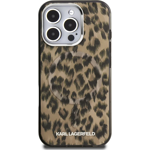Karl Lagerfeld IML Leopard MagSafe kryt iPhone 16 Pro Max hnědý - Pouzdra - Obrázek 45ab6ec939ae45ad8f758104e934bc9f