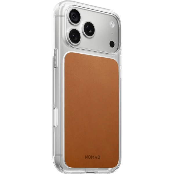Nomad Clear Leather (Horween) MagSafe kryt iPhone 17 Pro Max/18 Pro Max Saddle - Pouzdra - Obrázek 45b024e2d5164c7e96b97be301e9ab76
