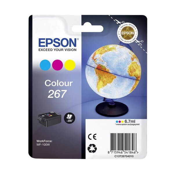 Kazeta inkoustová Epson C13T26704010, 3 barevná