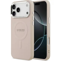Guess PU Saffiano MagSafe kryt iPhone 17 Pro Max růžový - Pouzdra