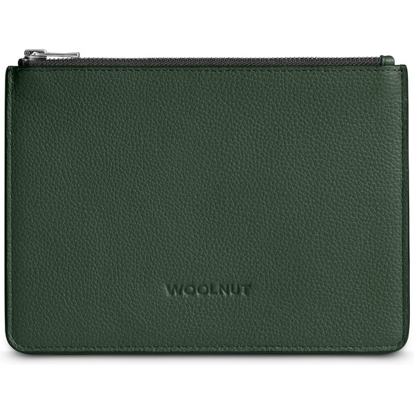 Woolnut Leather Pouch (Flat) kožené pouzdro tmavě zelené