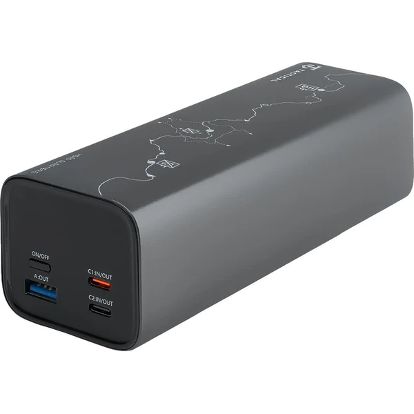 Tactical Squad Head Quarters powerbanka (1xUSB-A, 2xUSB-C) 65W 27000mAh šedá - Powerbanky - Obrázek 46767d49103c45e9b5601a1281157827