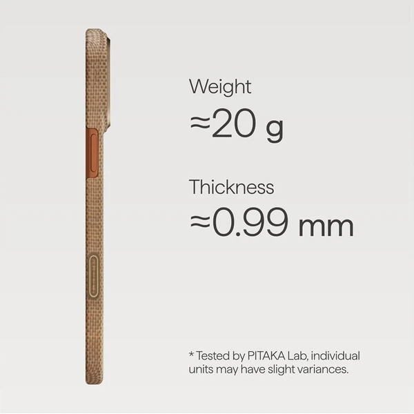 Pitaka Ultra-Slim Case MagSafe kryt iPhone 17 Pro Max Golden Glint - Pouzdra - Obrázek 4688f4d94a724a4fb3150a5c6f8979a0