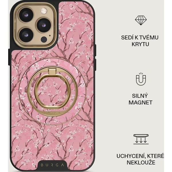 Burga Magnetic Ring držák Sakura zlatý - Držáky - Obrázek 469d4d0a8a9845f4b944d15dd4623db9