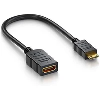 PremiumCord Flexi HDMI/Mini HDMI redukce 0,13m černá - Kabely a redukce