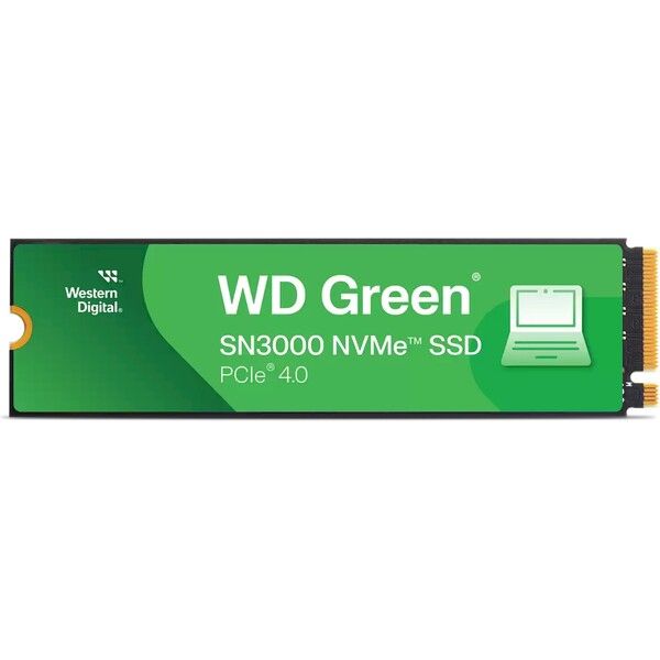 WD GREEN SSD 1TB SN3000 PCIe Gen4x4 M.2 2280 WDS100T4G0E
