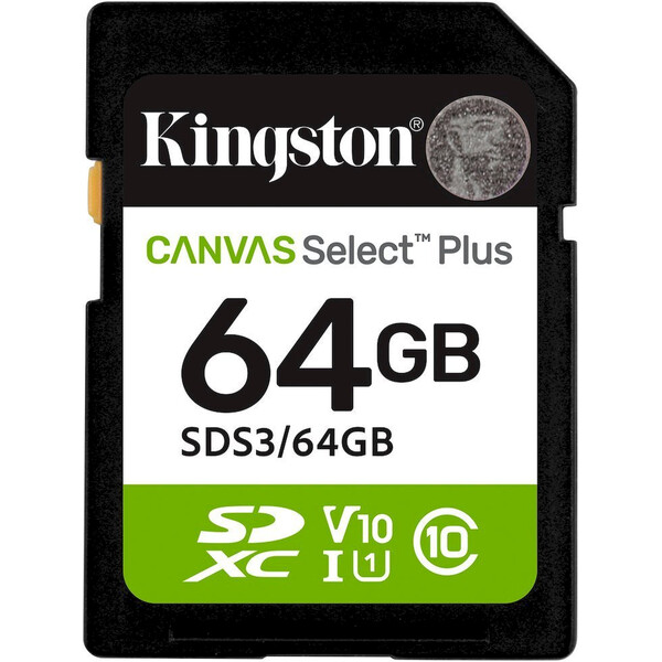 Kingston SDXC 64GB Canvas Select Plus SDS3/64GB