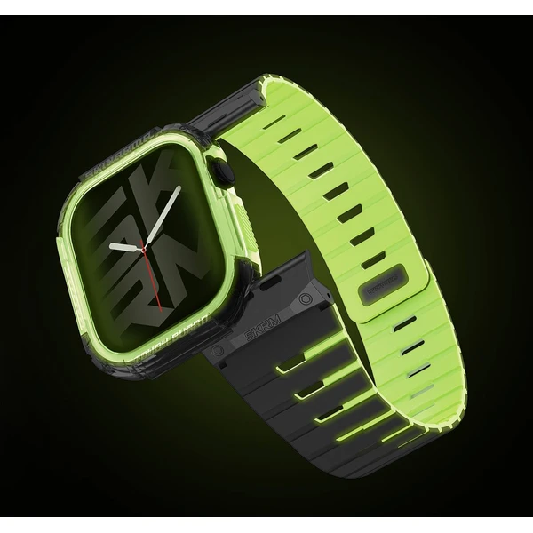 SKINARMA Gemini + Atom řemínek a kryt Apple Watch 46mm limetkový (neonový) - Řemínky - Obrázek 46c49bcd79bb4655b9f7f774dbc023d0