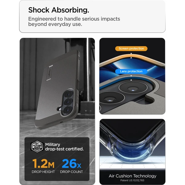 Spigen Tough Armor MagSafe kryt Samsung Galaxy S26 FE gunmetal - Pouzdra - Obrázek 46c619be3e0f4950b87fe4c6cc7eb716