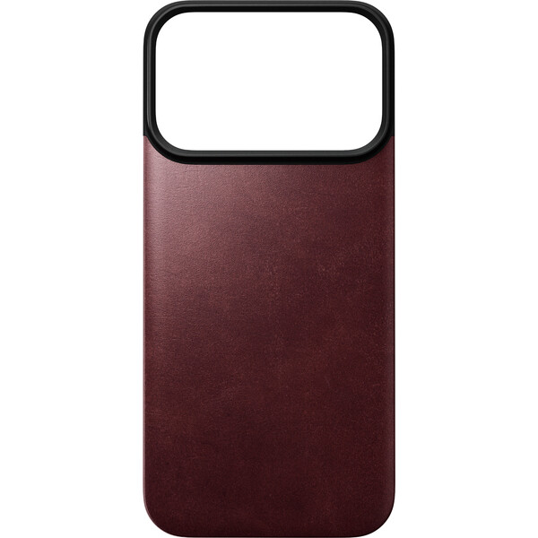 Nomad Magnetic Leather Back (Horween) MagSafe kožený kryt iPhone 17 Pro/18 Pro Burgundy - Pouzdra - Obrázek 46e78d3bb78d4bd1b977fa6a7756c842