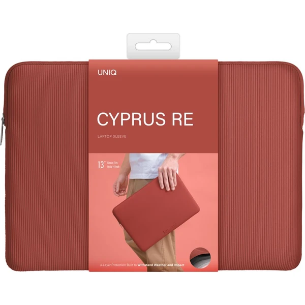 UNIQ Cyprus Ridge Edition neoprenové pouzdro pro MacBook/notebook (13”/14") Burnt Sienna - Pouzdra - Obrázek 4710e7f06c4d4167b2dbf247e6a9a52e