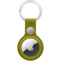 Apple FineWoven klíčenka na AirTag zelenožlutá - Klíčenky