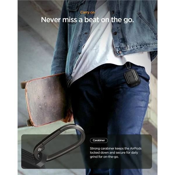 Spigen Rugged Armor pouzdro AirPods Pro 3 matte black - Pouzdra - Obrázek 474e3ce166ce422aa4bffea0bfac94af