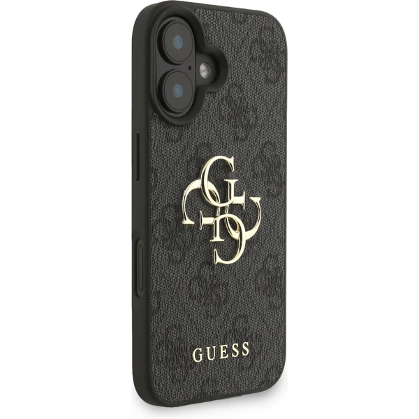 Guess PU 4G Metal Logo Strap kryt iPhone 16 černý - Pouzdra - Obrázek 475d3702a74a4e8d894b92ea2542a969