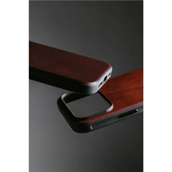 Nomad Modern Leather Case (Horween) MagSafe kožený kryt iPhone 17 Pro Max Rustic Brown - Pouzdra - Obrázek 47626b11648a4055b09b92f11d752ceb