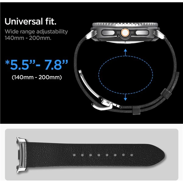Spigen Enzo Band řemínek Samsung Galaxy Watch8 46/44/40mm černý - Řemínky - Obrázek 47868f8987ce4c8c98d91c557512fa63