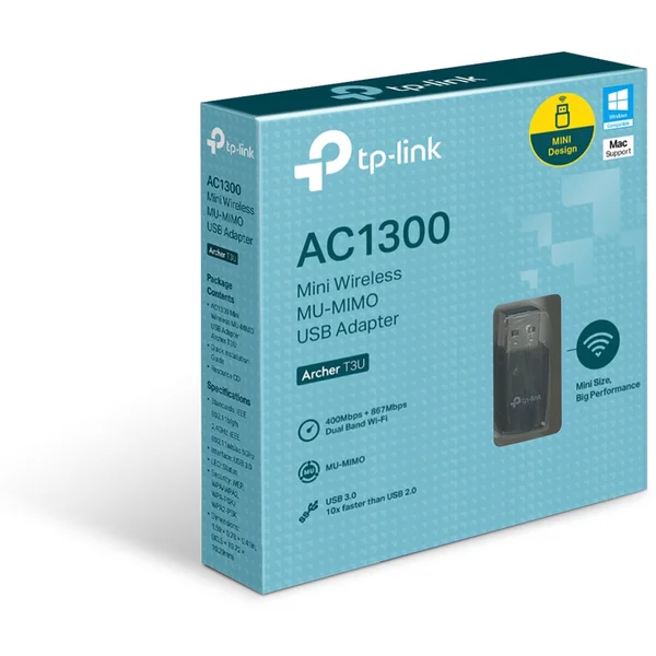 TP-Link Archer T3U WiFi USB adaptér - Síťové adaptéry - Obrázek 47QFF00101