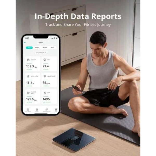 Anker eufy P2 Pro chytrá osobní váha černá - Chytré váhy - Obrázek 47da643b513149e889f6e2b29a1acfbd