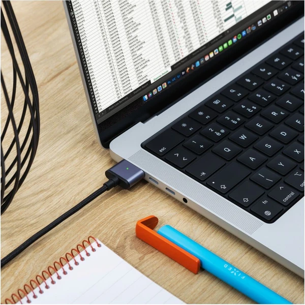FIXED USB-C/MagSafe 3 napájecí kabel 140W 2m šedý - Kabely a redukce - Obrázek 47f87a871349475ba69406efe8574ebb
