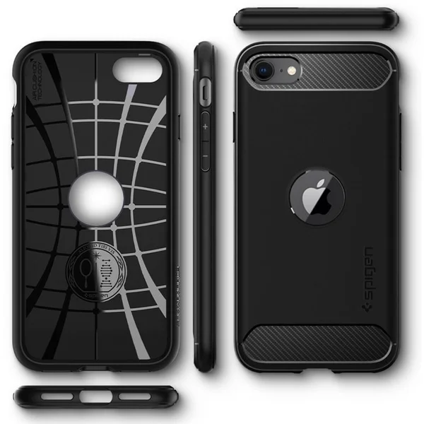 Spigen Rugged Armor kryt Apple iPhone SE(2020,2022) černý - Pouzdra - Obrázek 480R200301